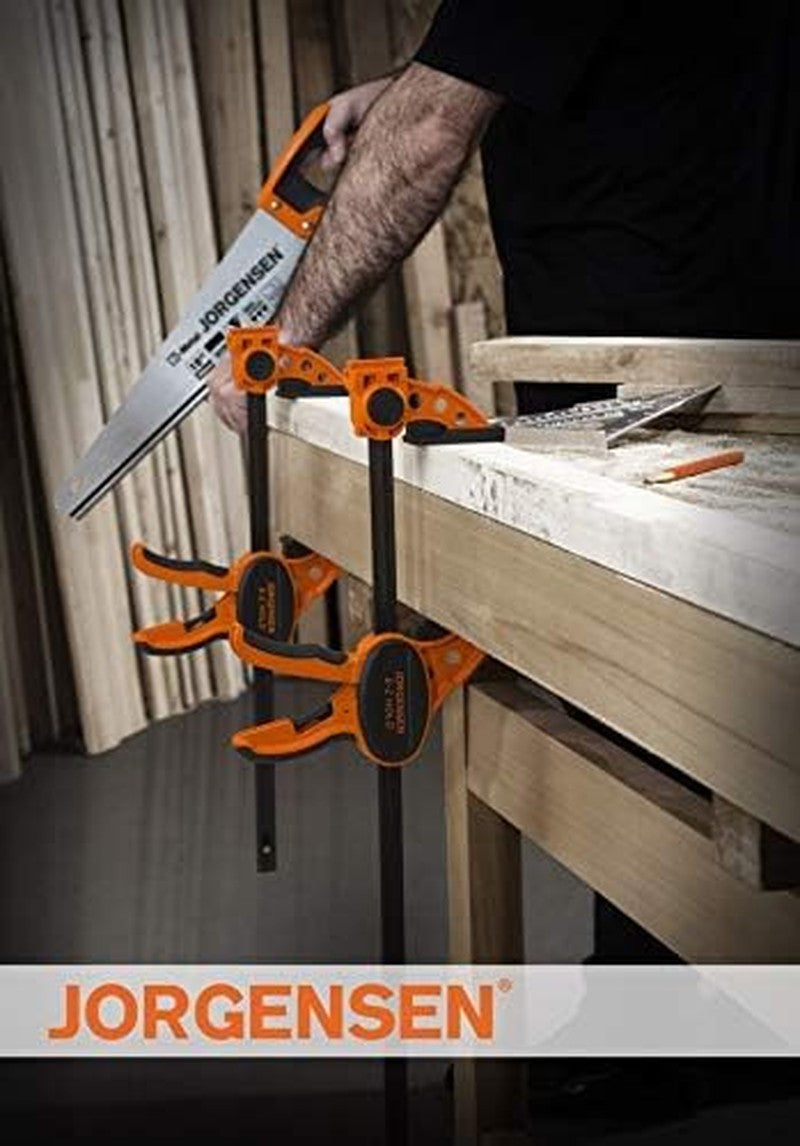 2-Pack Ratchet Bar Clamps, 12-Inch, Medium Duty, One-Hand Operation