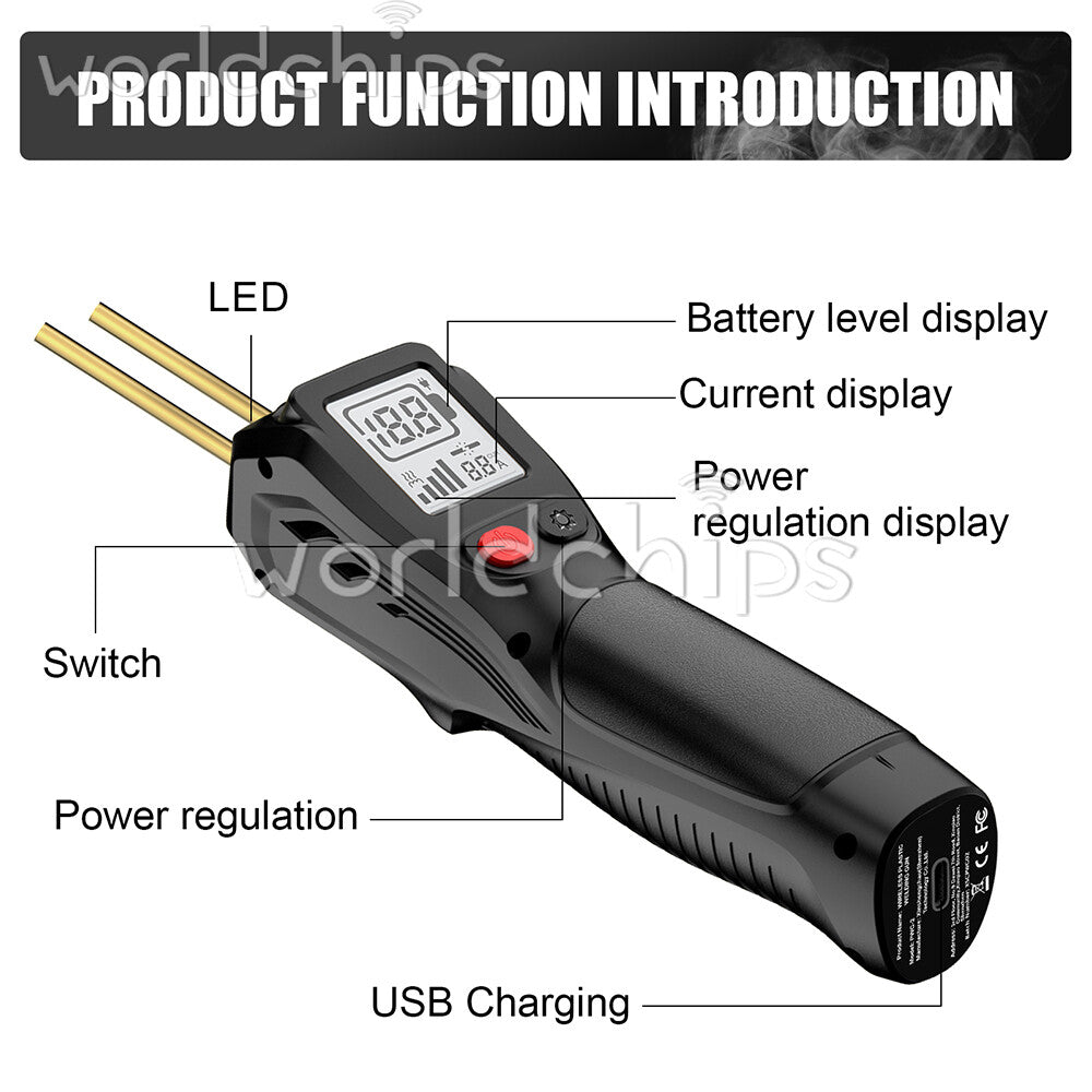 Plastic Welder 200PCS Staples LCD Handheld Wireless Rechargeable Welder Gun Kit
