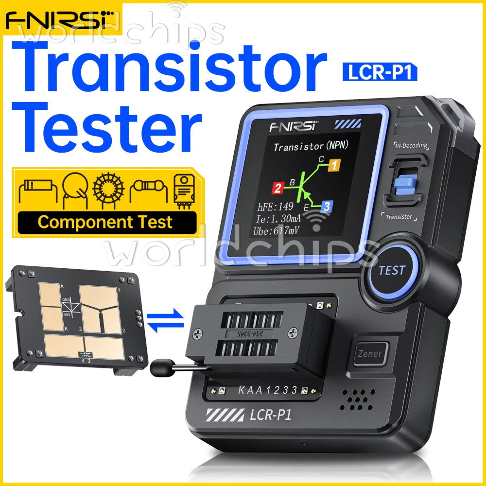 FNIRSI LCR-P1 Transistor Tester Diode Triode Capacitance Meter LCR ESR MOSFET US