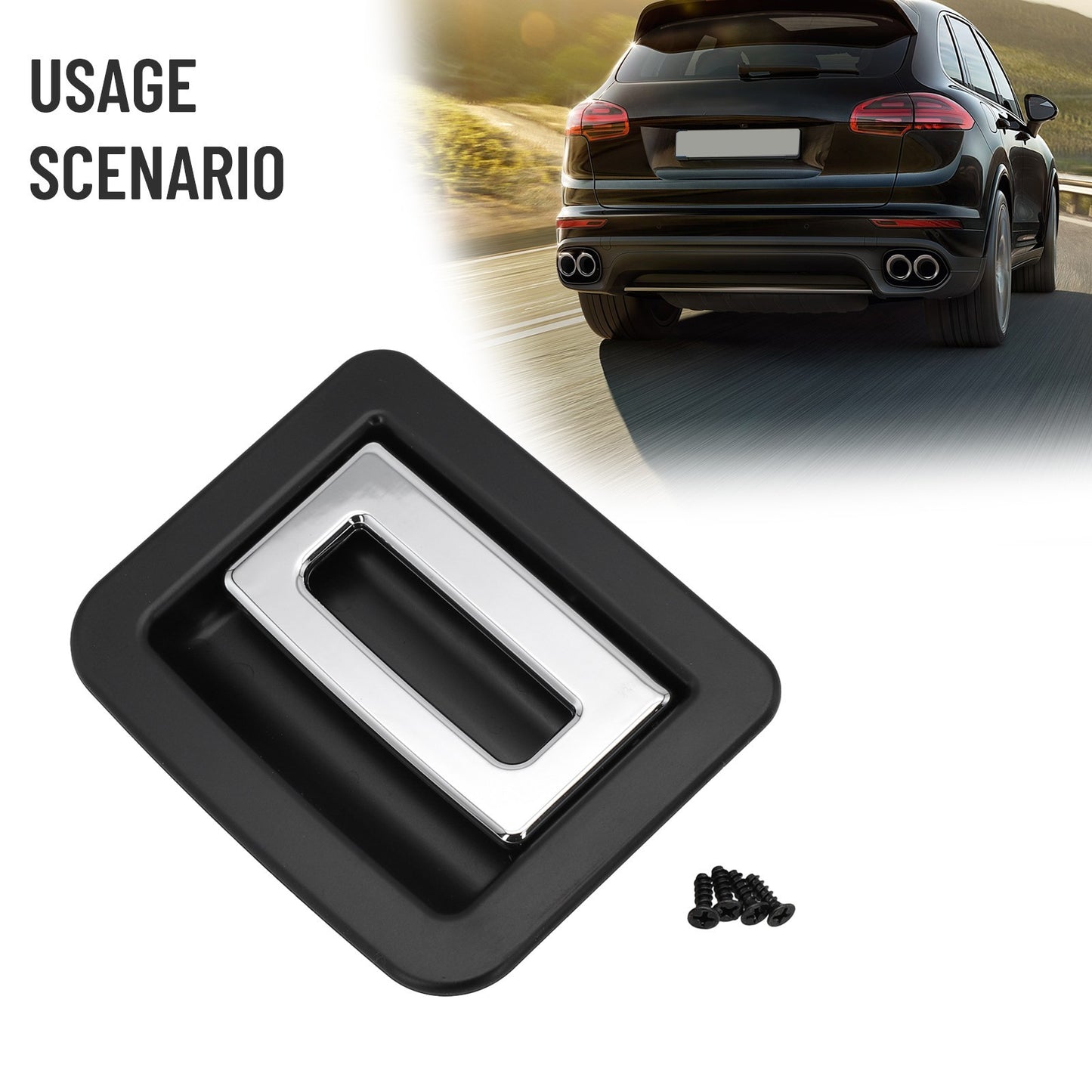 High Quality Black Spare Tire Trunk Floor Handle Cover for For Cayenne