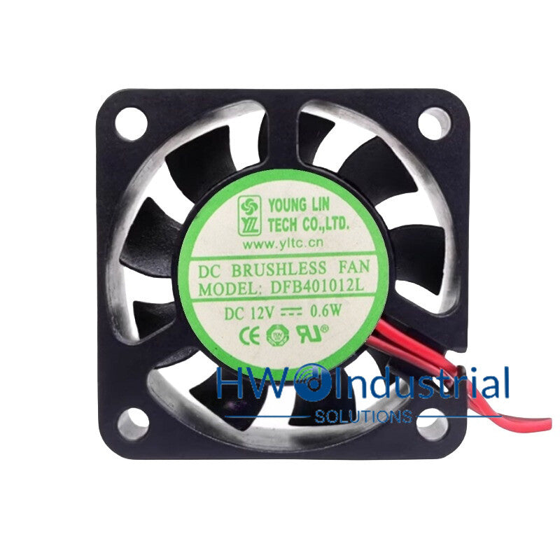 DFB401012L DC12V 0.6W 4010 4CM Dual Ball Server Cooling Small Fan