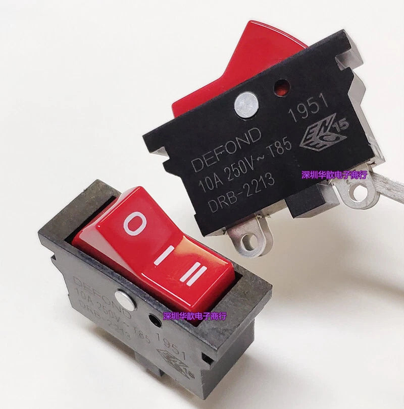 2pcs DEFOND DRB-2213 4 Pin Rocker Power Switch Push Botton