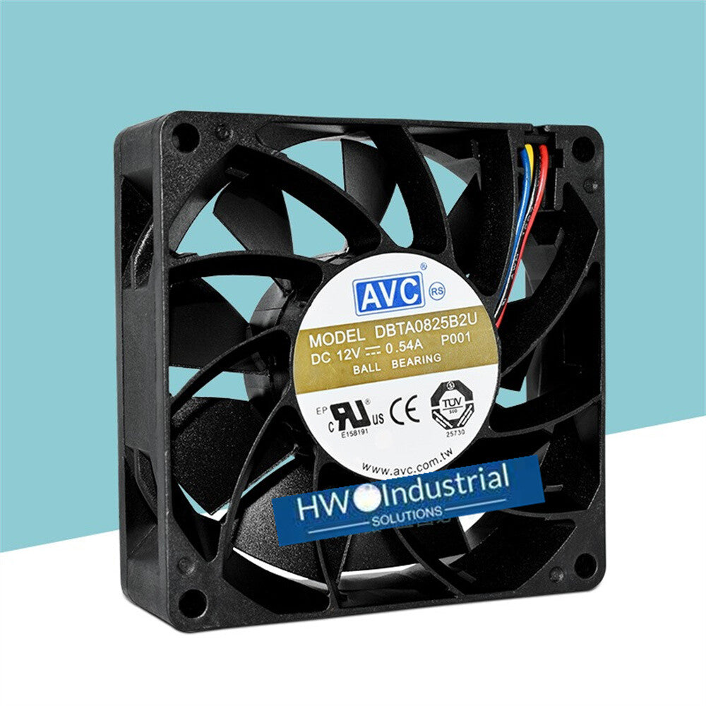 1/piece AVC DBTA0825B2U 8025 8CM 12V 0.54A 4-wire PWM Chassis Server Cooling Fan