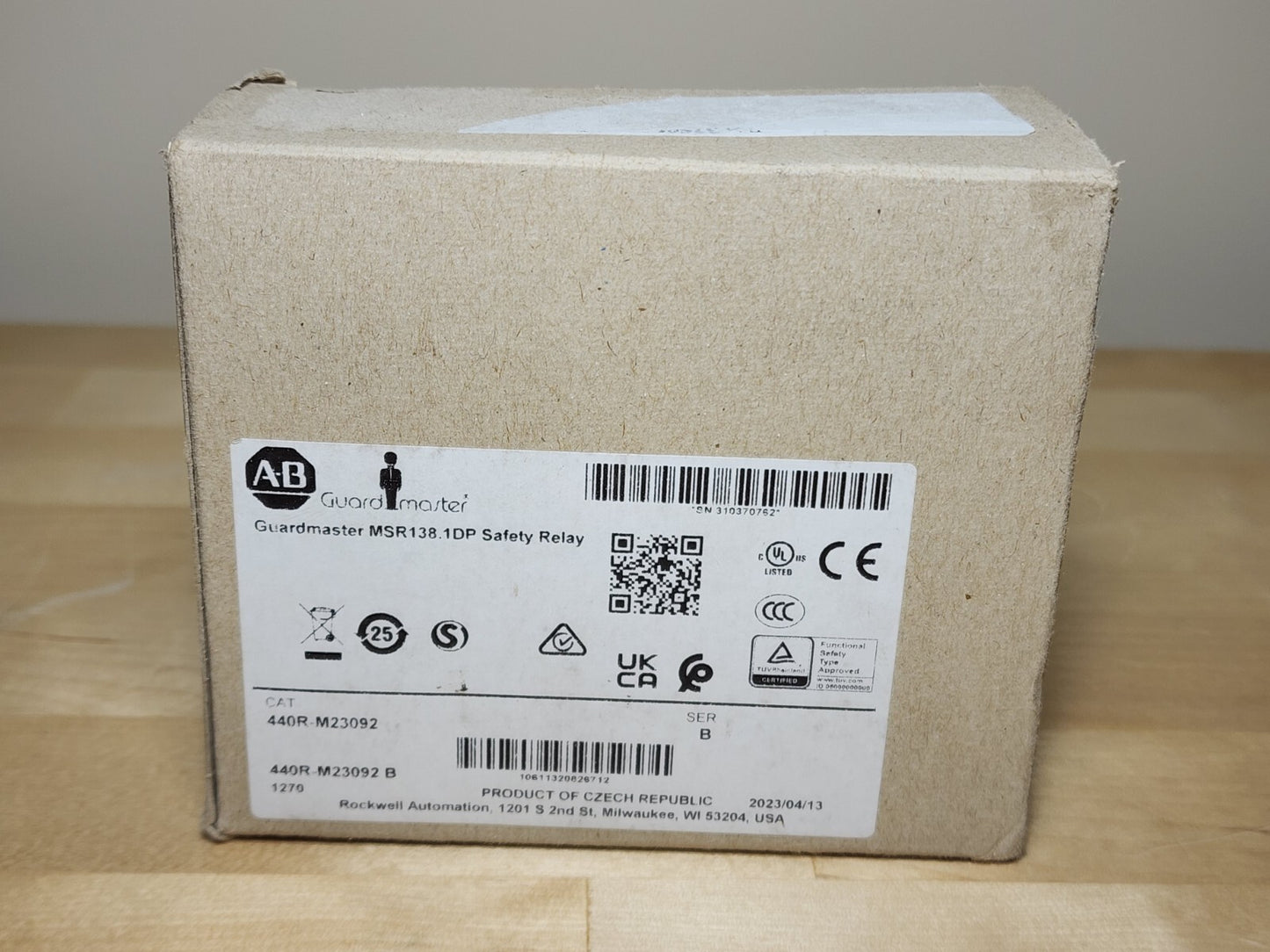 Allen-Bradley 440R-M23092 Safety Relay MSR138.1DP 24V Fast delivery