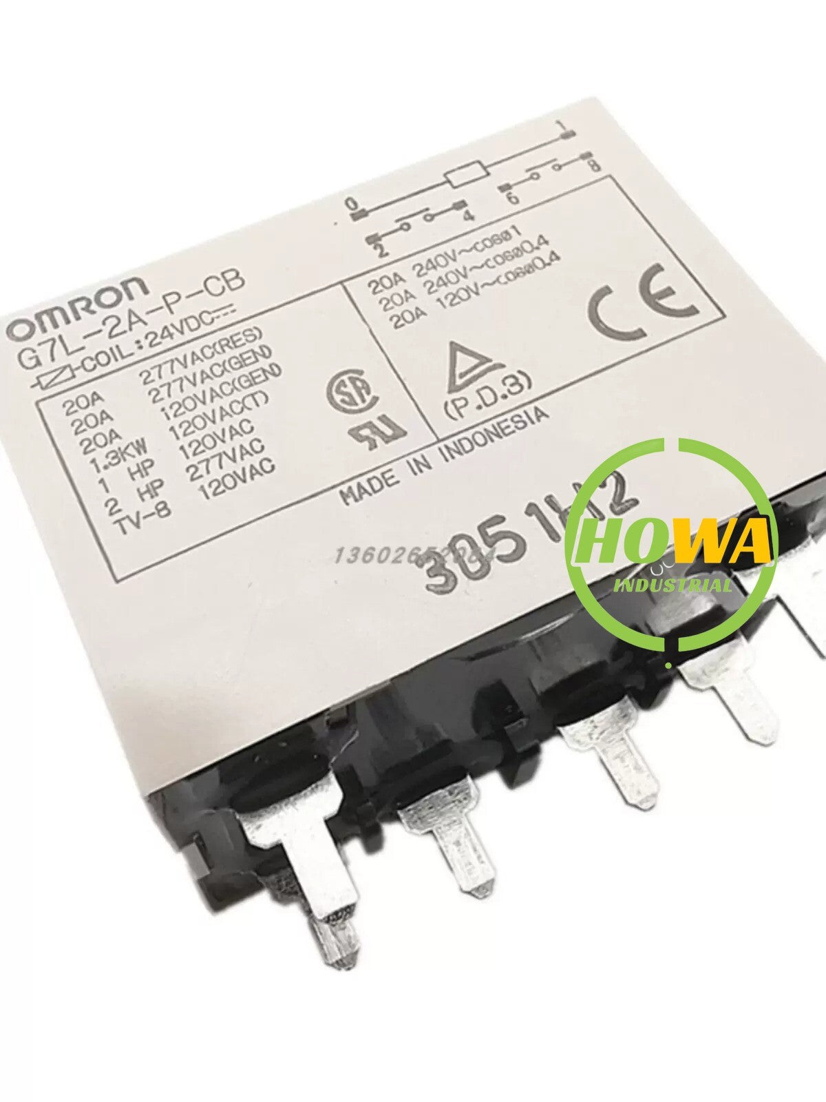 1/piece Omron G7L-2A-P-CB 24VDC High Current Power Electromagnetic Relay