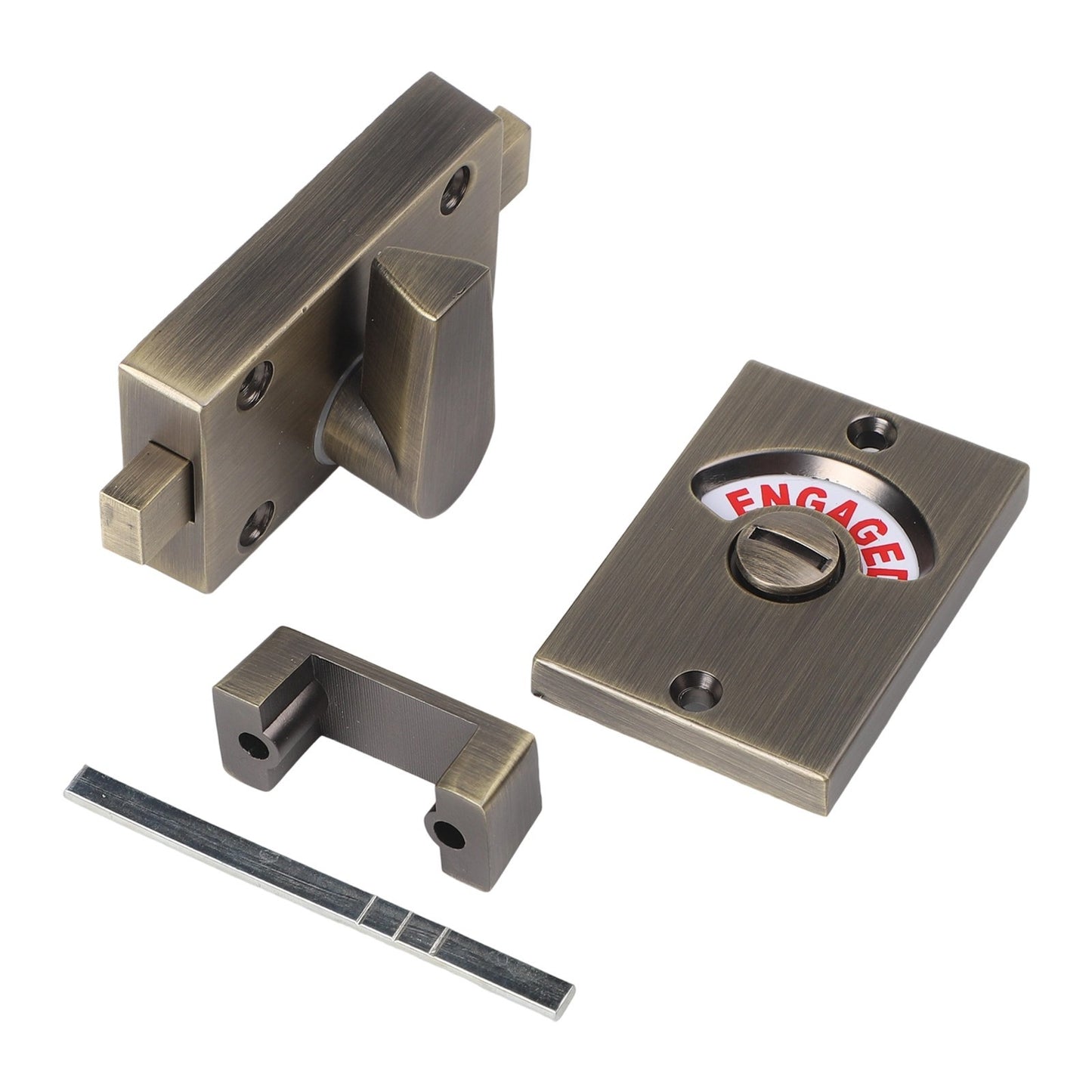 Premium Bronze Indicator Bolt for Bathroom Privacy WC Toilet Door Lock