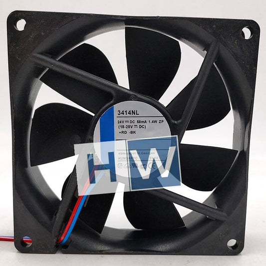 1PC for 2-wire 9225 9CM 3414NL 58mA 24VDC 1.4W Inverter Equipment Cooling Fan