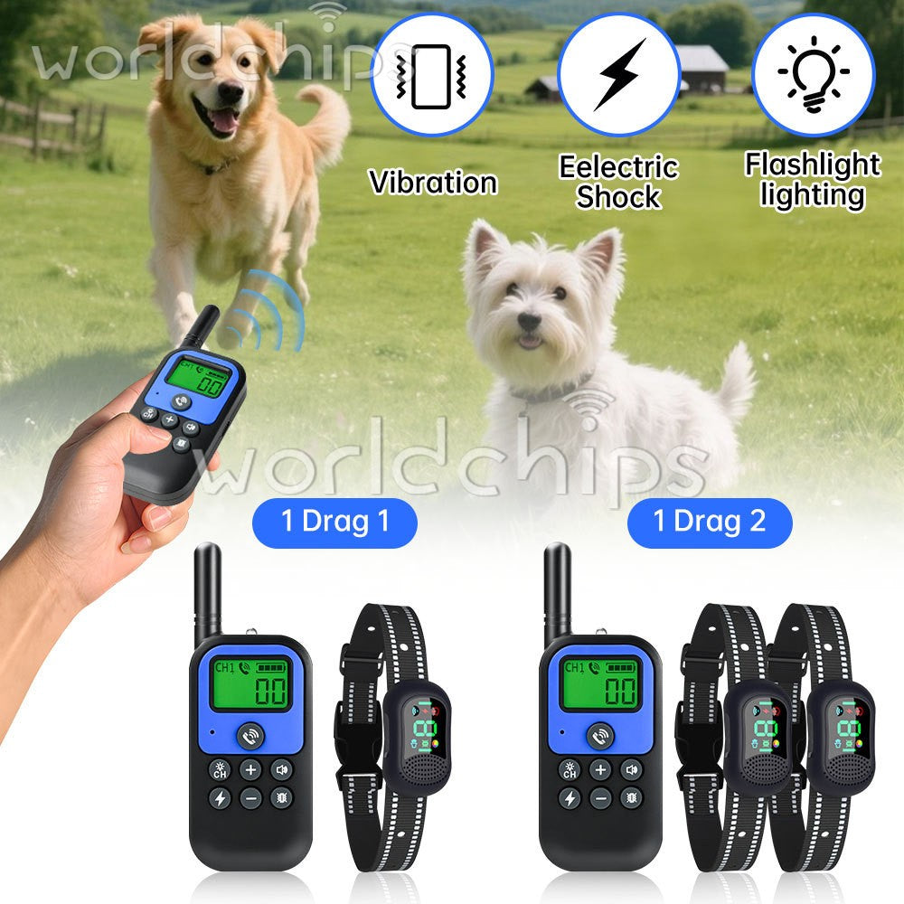 4900 FT Remote Dog Shock Training Collar Rechargeable Waterproof Pet Trainer