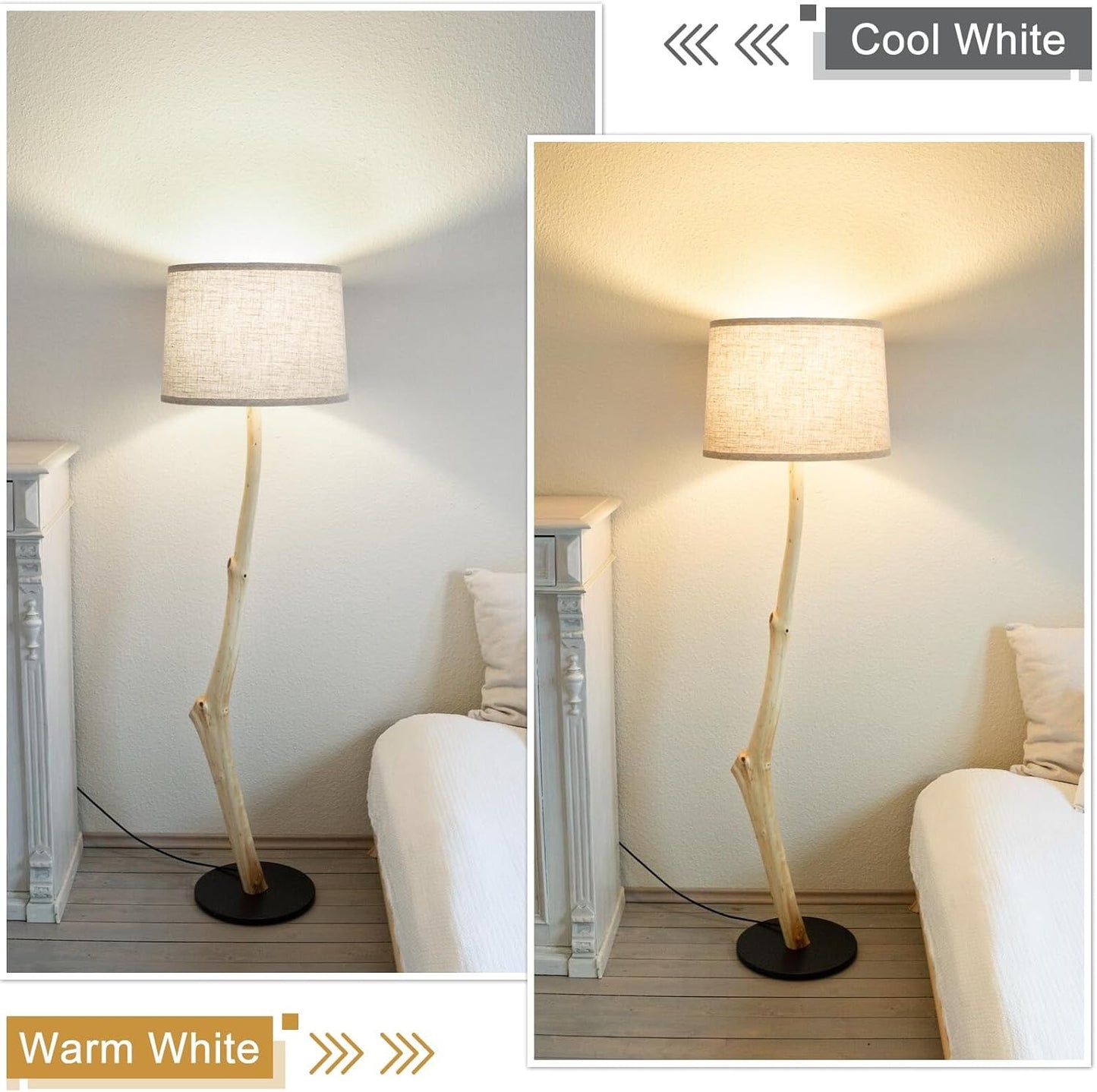Lampshades Set of 2, Drum Lampshades 11.6" Top X 12.6" Bottom X 9.8" High,  Medi