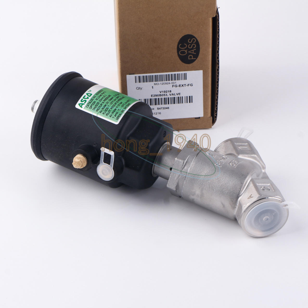 1 PCS  ASCO pneumatic angle seat valve E290B053 Free Shipping