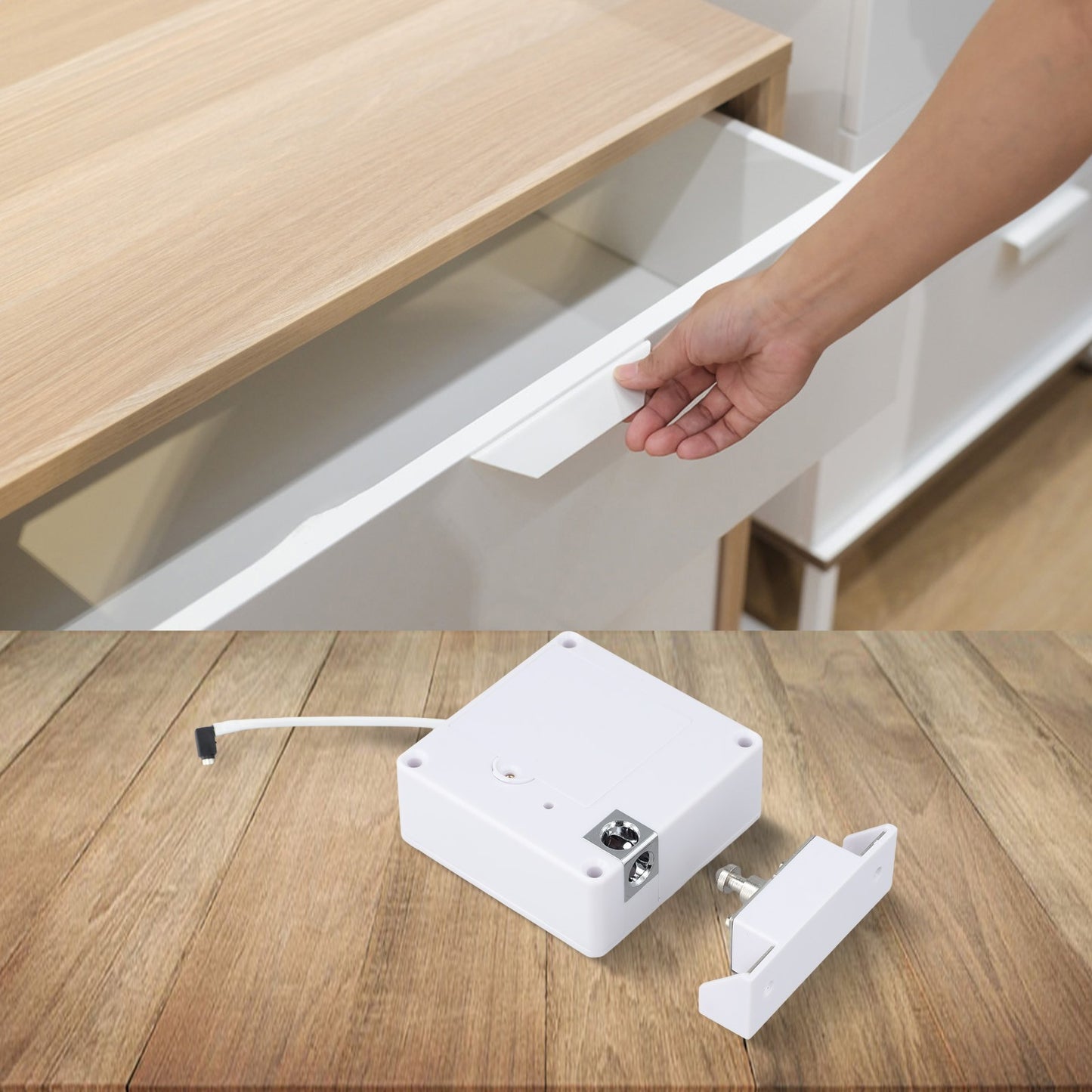 Convenient Smart Drawer Lock with Low Battery Alerts and NFC Technology