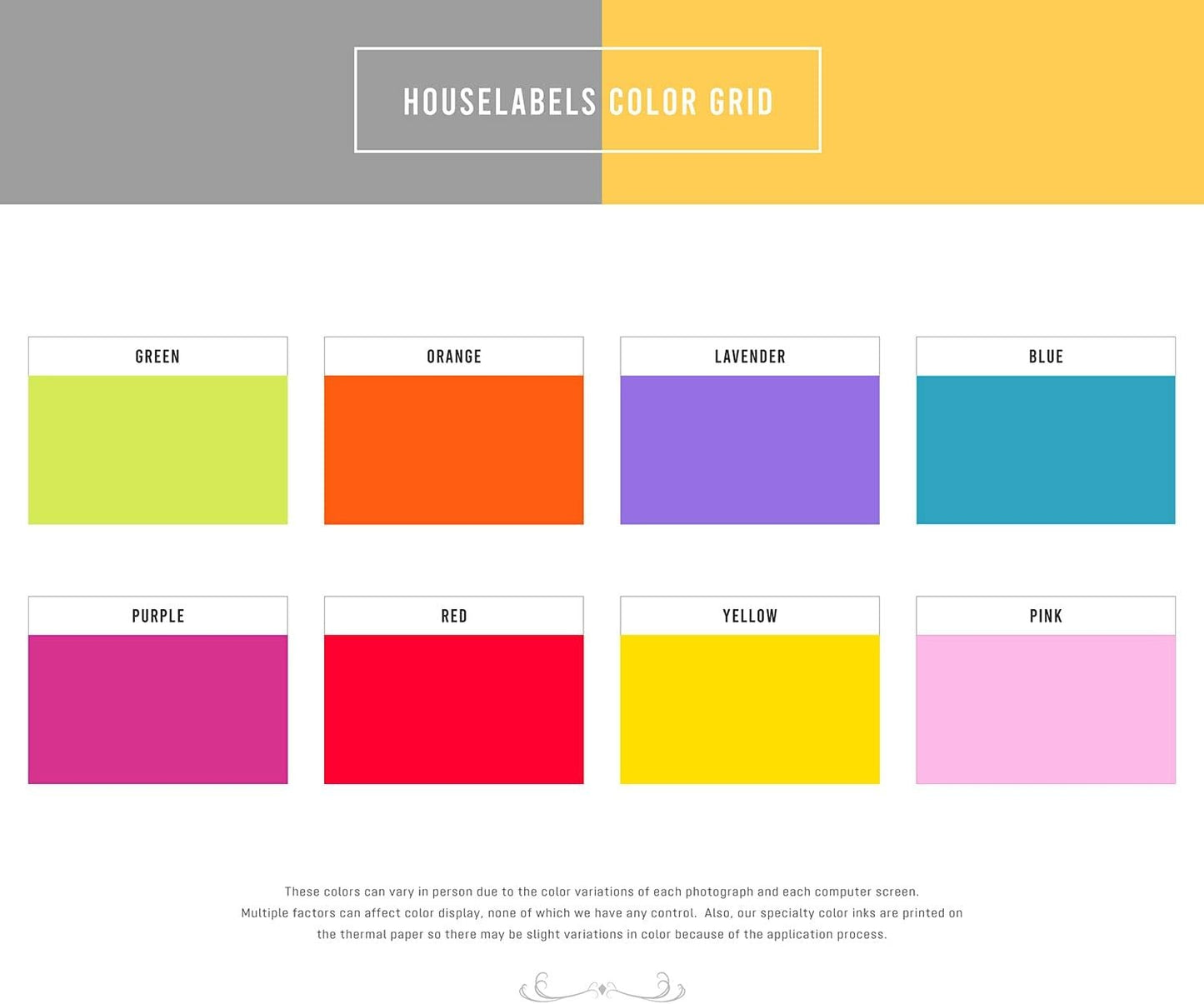 4x6 Inch Multi-Color Shipping Labels - 5 Rolls, 250 per Roll, 1" Core
