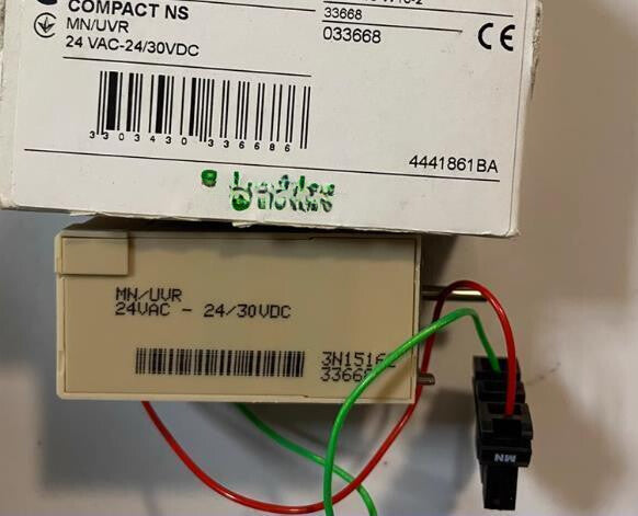 1PC  Frame Circuit Breaker MT Undervoltage Coil MN 24-30VAC/DC 33668 P033668