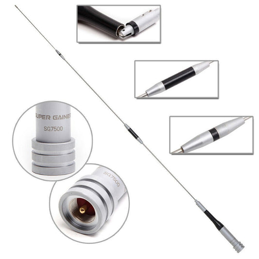 Diamond SG-7500 Dual Band VHF/UHF 150W 3.5/6.0dBi Gain Antenna for Car Radio