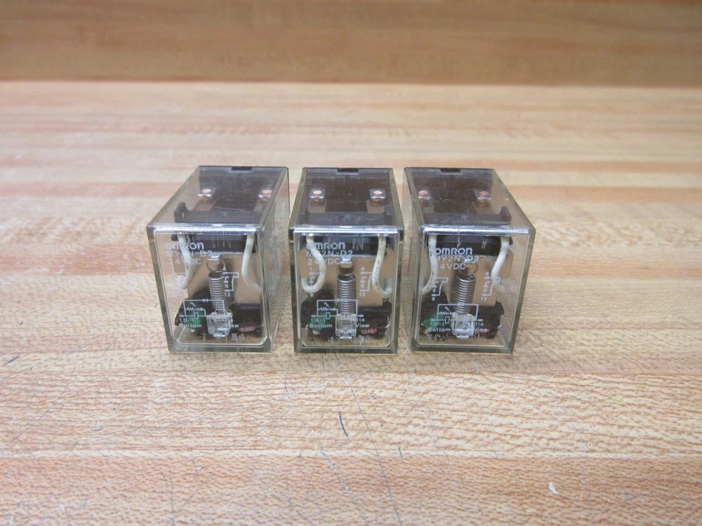 Omron MY2N-D2-24V DC Relay MY2N-D2-24-VDC (Pack of 3)