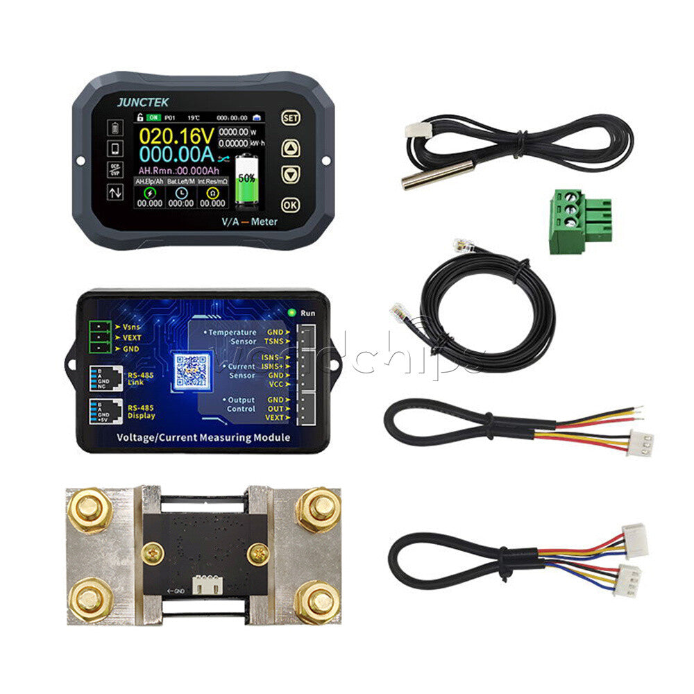 KG-F 100A 400A 600A Coulomb Meter Voltage Current Battery Power Tester Ammeter