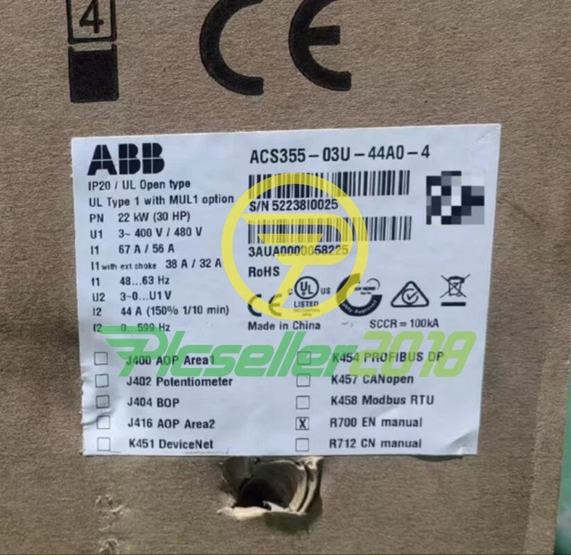 1 PC ACS355-03U-44A0-4  ABB Frequency Converter Fast delivery