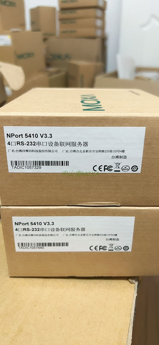 1pcs  MOXA Nport 5410 RS-232 4-port DB9-pin Serial Server