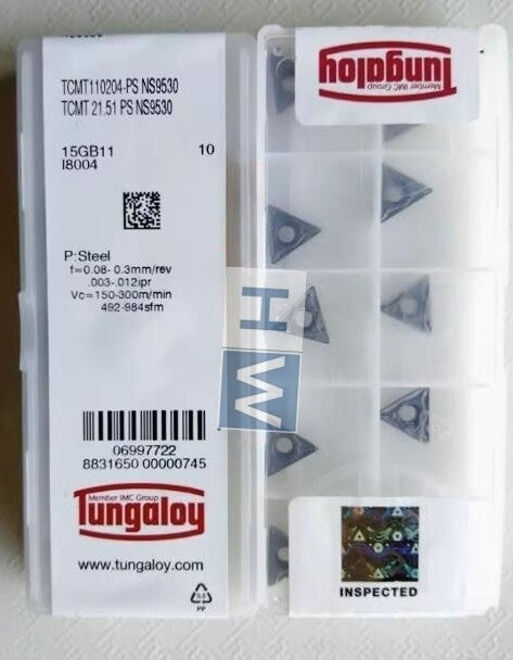 Box/10PCS Tungaloy CNC Blade TCMT110204-PS NS9530