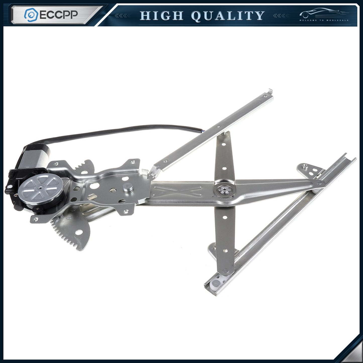 For 1997-2001 Toyota Camry Rear Passenger Side Power Window Regulator with Motor