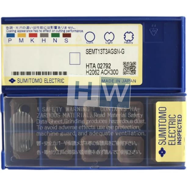 Box/10PCS Sumitomo CNC Milling Insert SEMT13T3AGSN-G ACK300