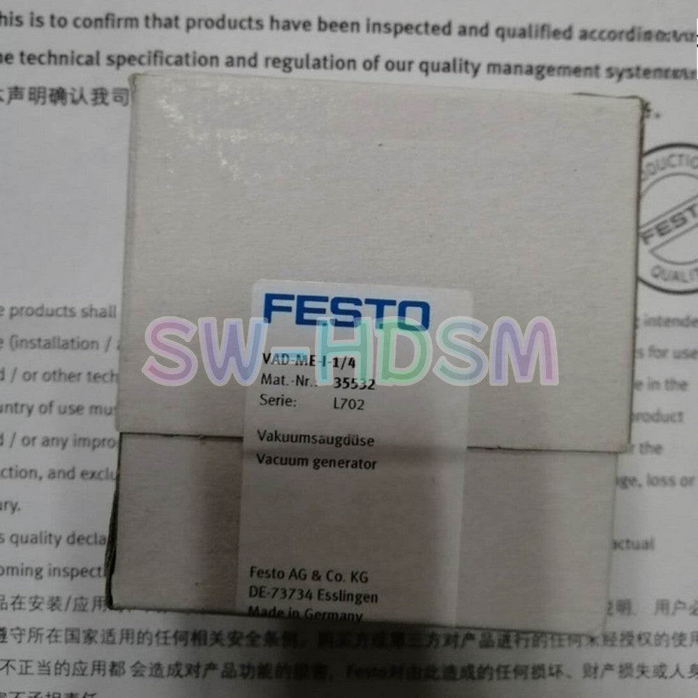 1PCS   FOR FESTO VAD-ME-I-1/4 35532 Vacuum Generator Freight Free