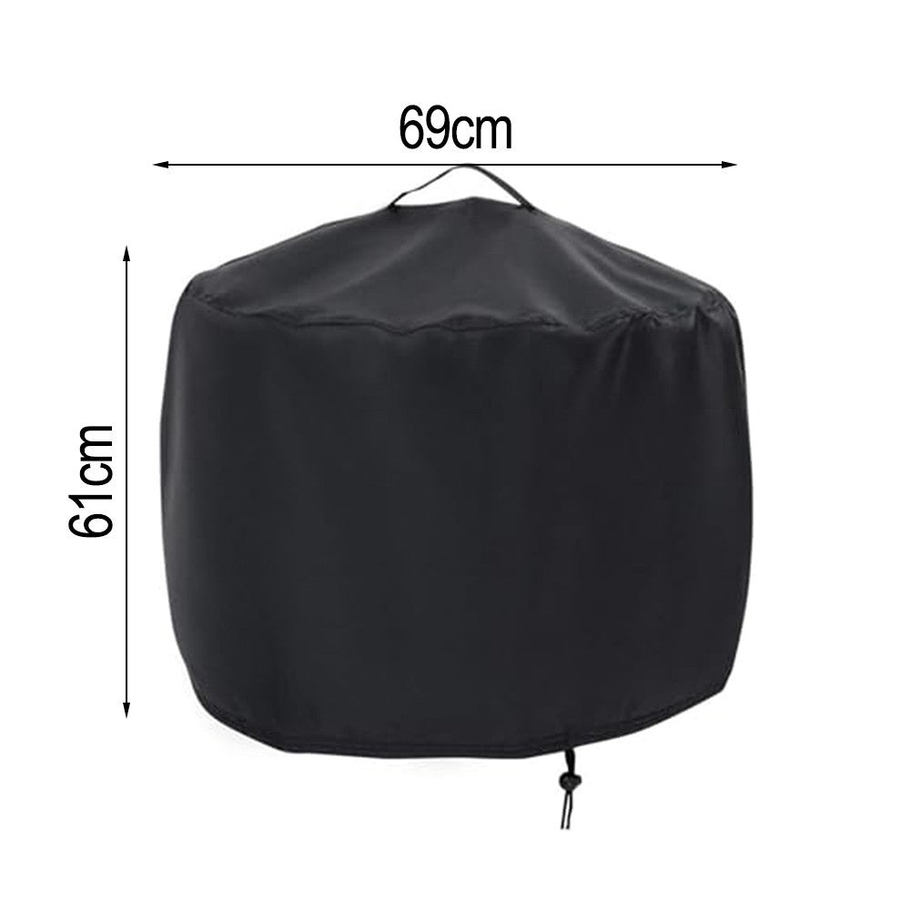 Oversized Waterproof Round Stove Protector with Convenient Handle Access