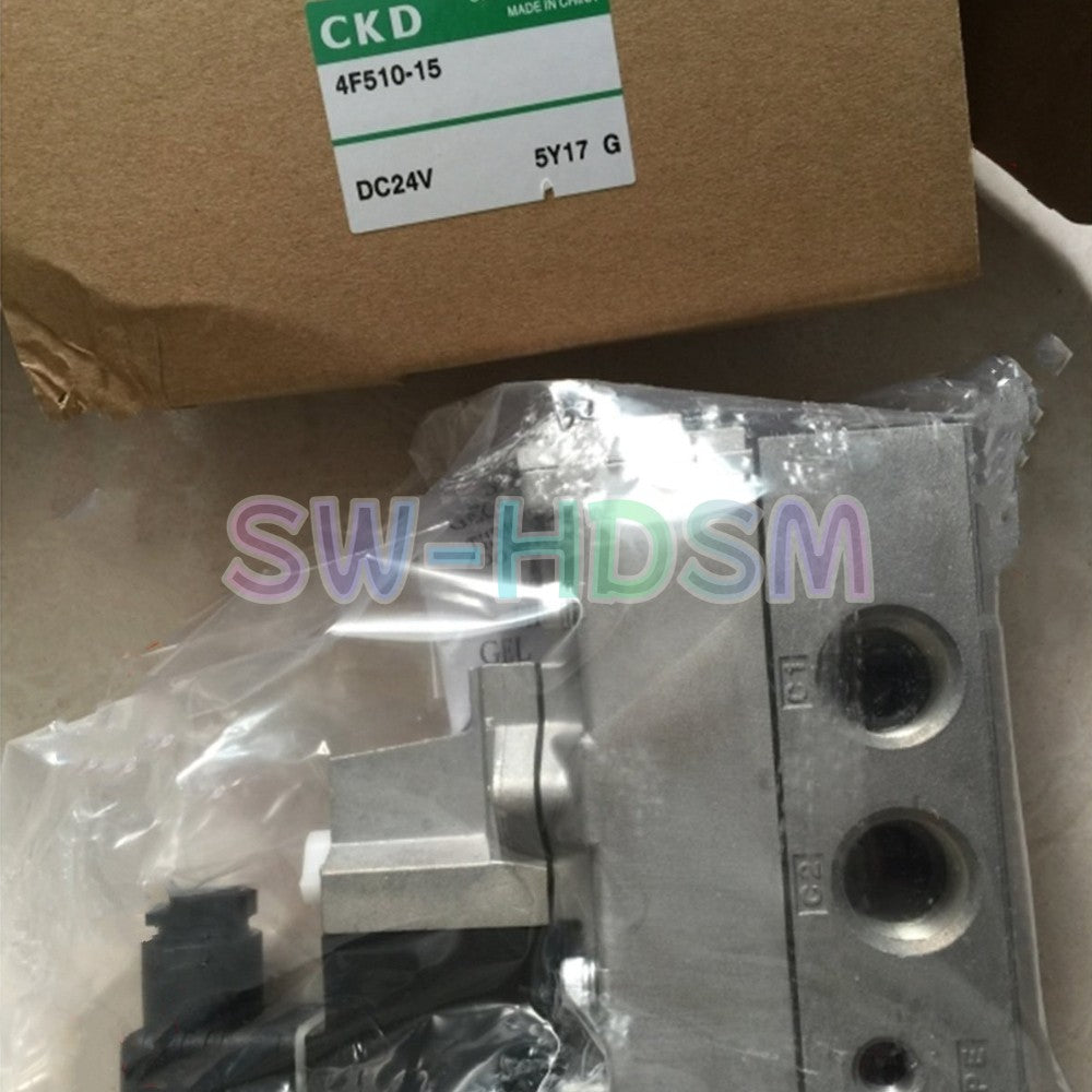 1PCS  For CKD 4F510-15 DC24V solenoid valve 4F510-15-DC24V