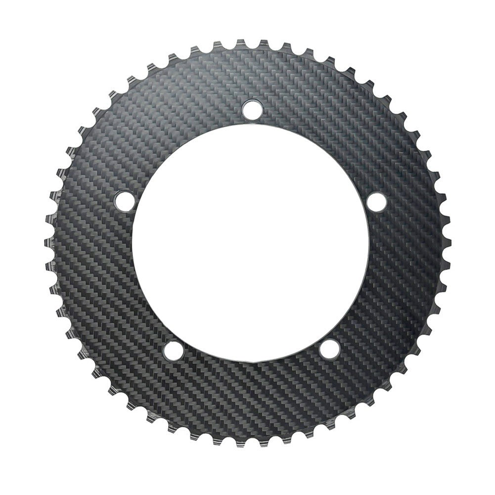 Carbon Fiber Chainring for Fixed Gear Track Bike BCD144 49T 53T 58T Options