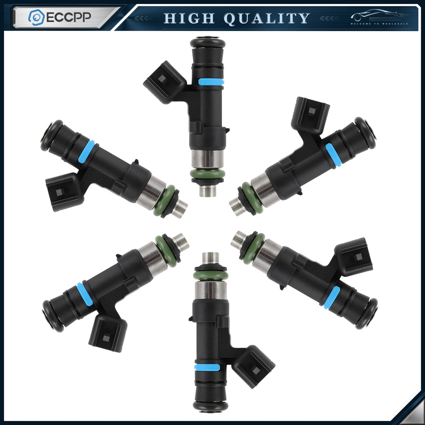 6pcs Fuel Injectors For Ford Mustang Ranger Explorer Mercury Mountaineer 4.0L