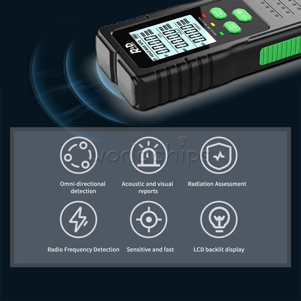 R&D RD630 3-in-1 Portable EF MF RF Radiation Detector Multifunctional Tester