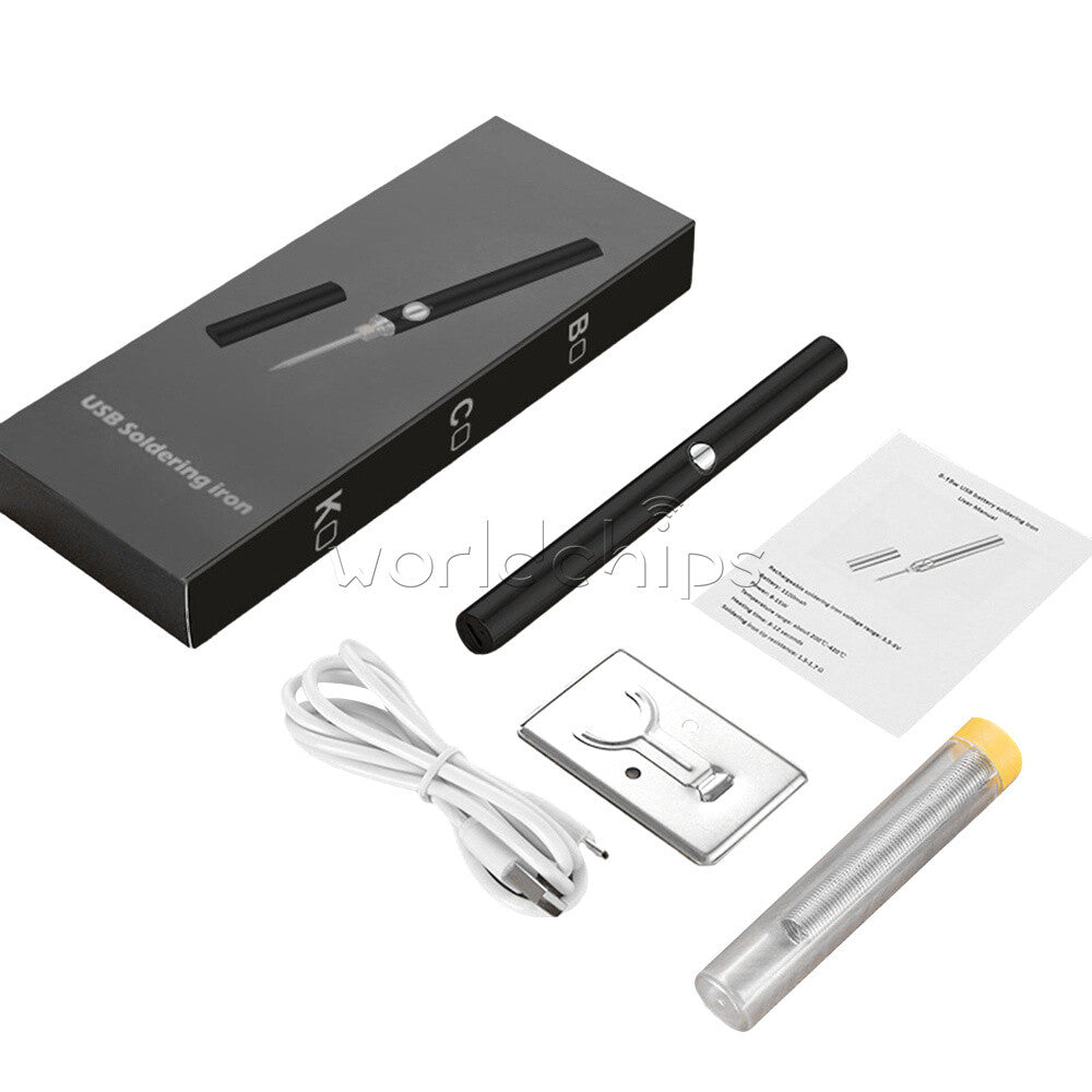 15W Cordless Soldering Iron USB Rechargeable Electric Welding Iron Tool Kit