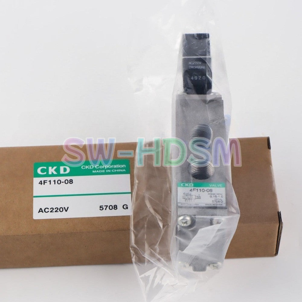 1PCS  for CKD 4F110-08 AC220V Solenoid Valve Freight Free