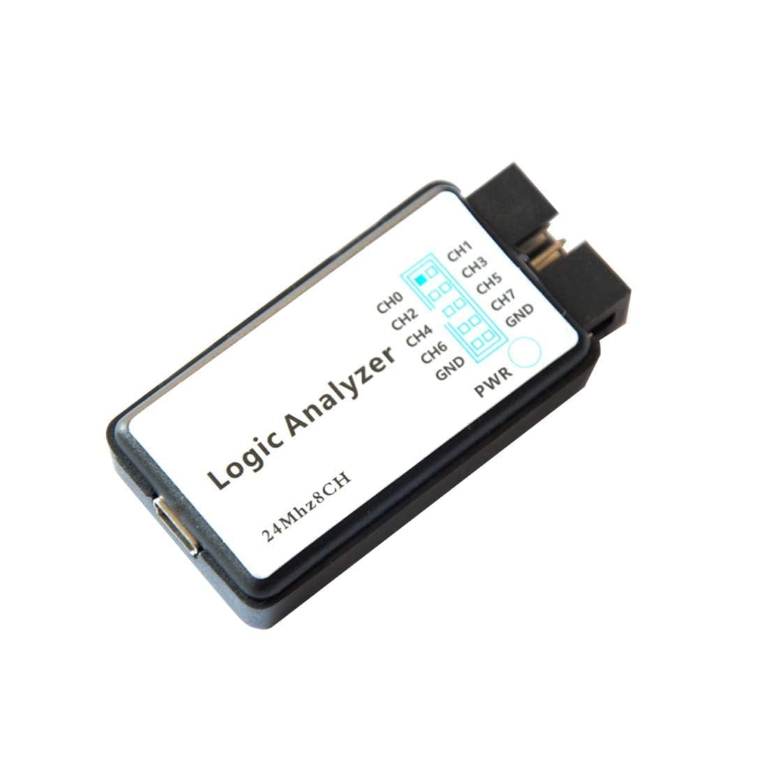 USB Logic Analyzer Device with EMI Ferrite Ring USB Cable 24Mhz 8CH 24Mhz 8 Chan