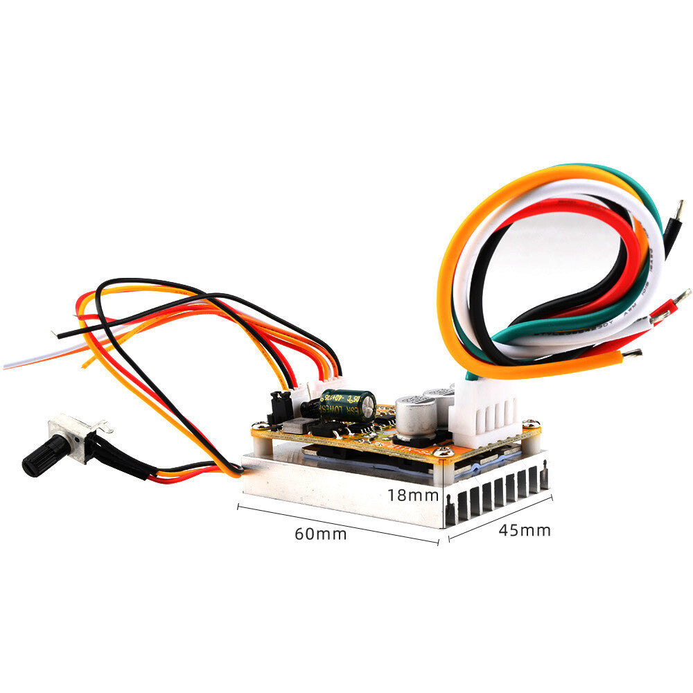 DC 5V-35V 15A 350W BLDC Wide Voltage 3-phase Brushless w/ Hall Driver Controller