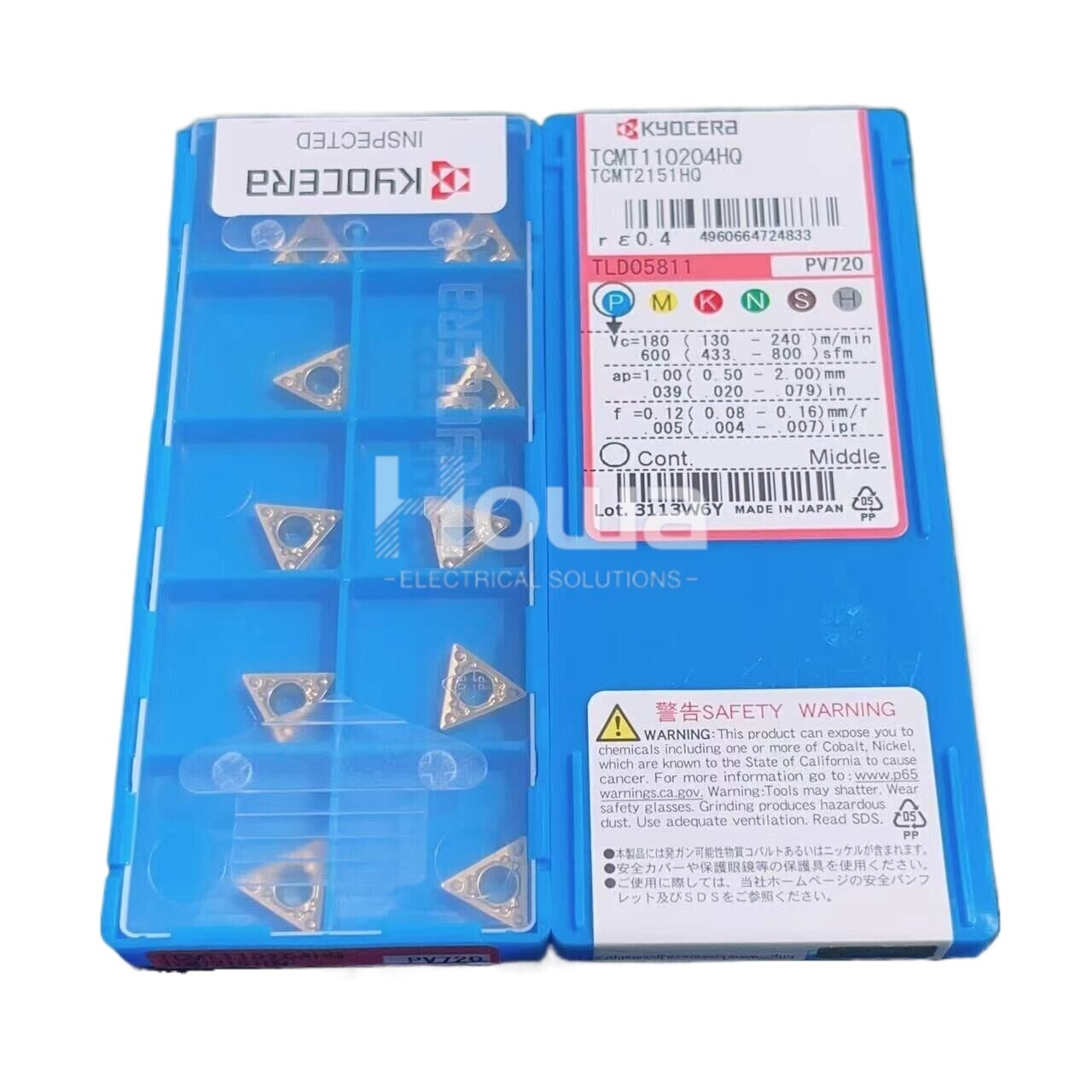 10Pieces/Box Kyocera TCMT110204HQ PV720 TCMT2151HQ Carbide inserts Turning Blade