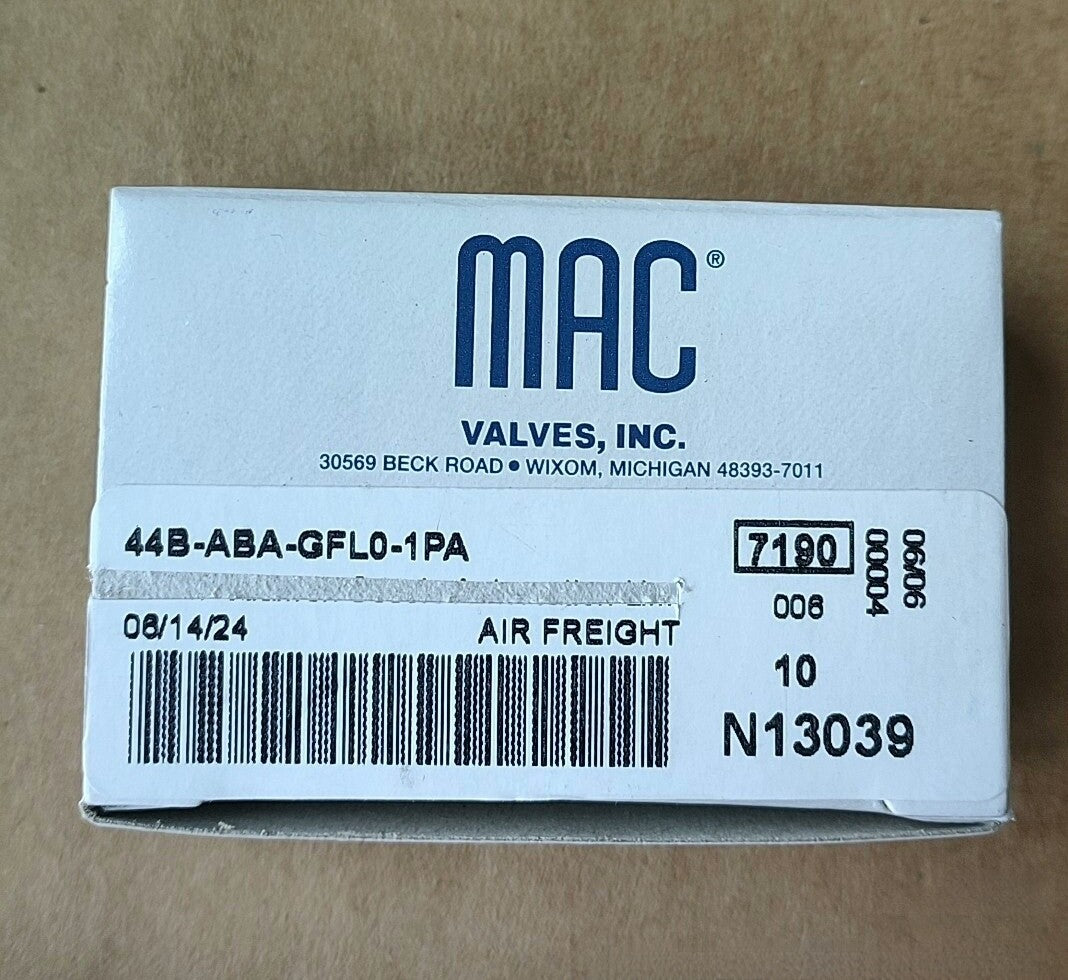 1PC  MAC solenoid valve 44B-ABA-GFL0-1PA  Free Shipping