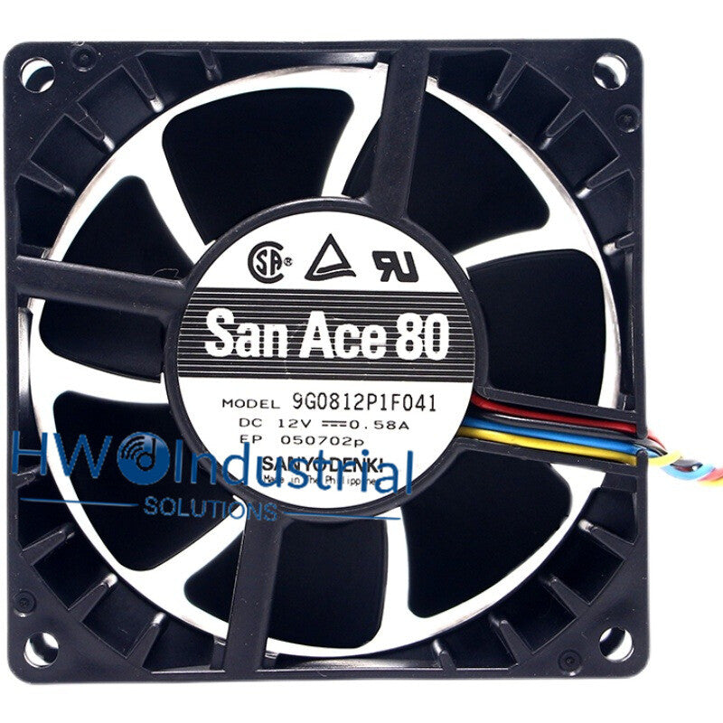 SanAce80 9G0812P1F041 0.58A 12V 8CM 4-wire PCM Temperature Control Server Fan