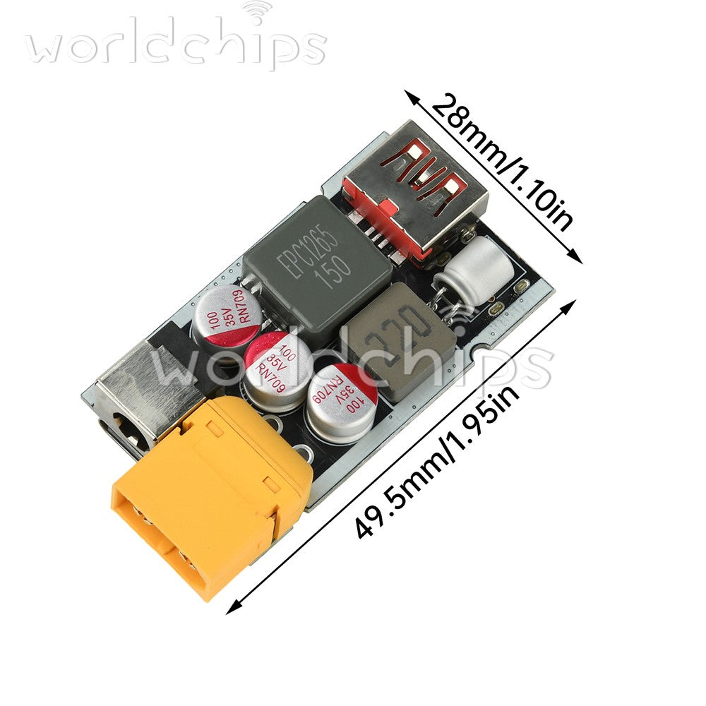 DC 9-35V 205W High-power Fast Charging Full Protocol Step-down Charging Module