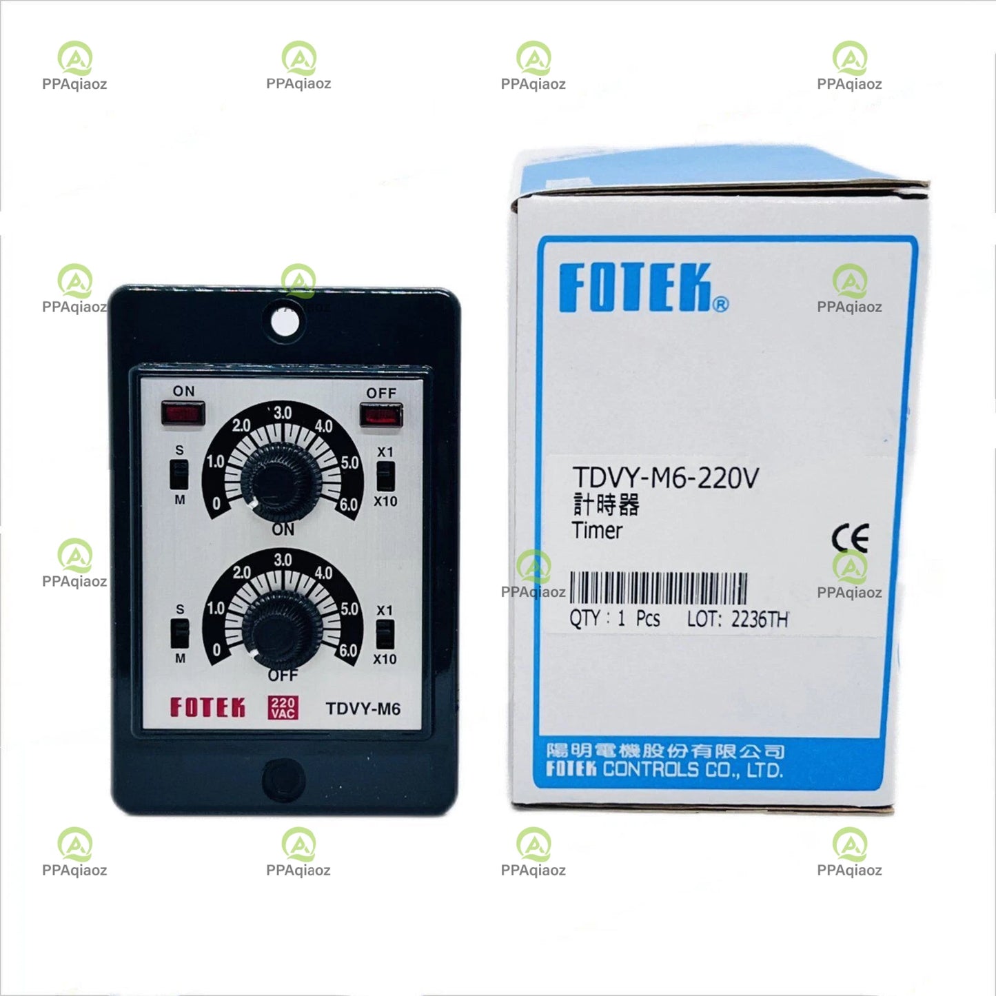 1Pcs   Fotek TDVY-M6-220V Timer  TDVYM6220V  Fast delivery