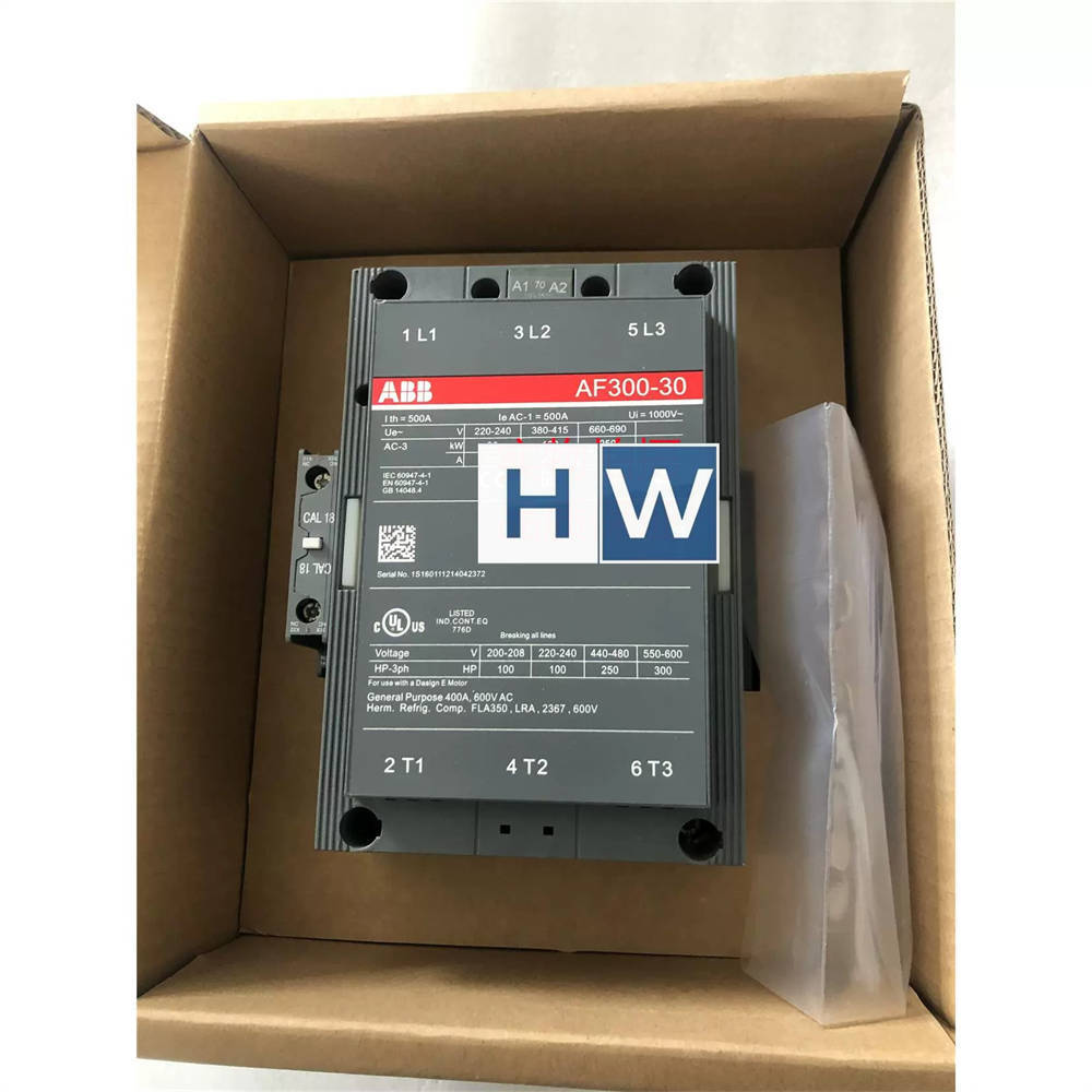 1/piece  ABB electromagnetic AC/DC contactor AF300-30-11 coil voltage 100-250V