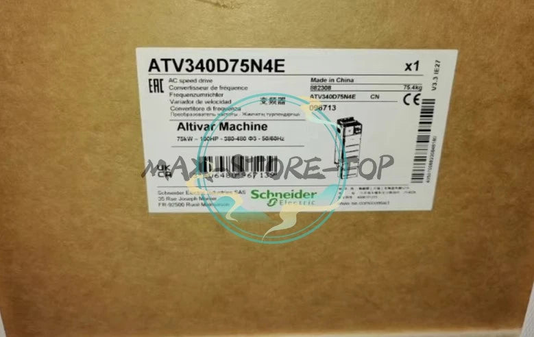 1 PC  Schneider ATV340D75N4E Ethernet Inverter 75kW 400V Fast Shipping
