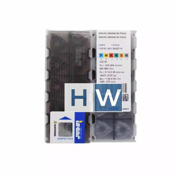 Box/10PCS Iscar Triangular CNC Blade WNMG080408-99 PM20