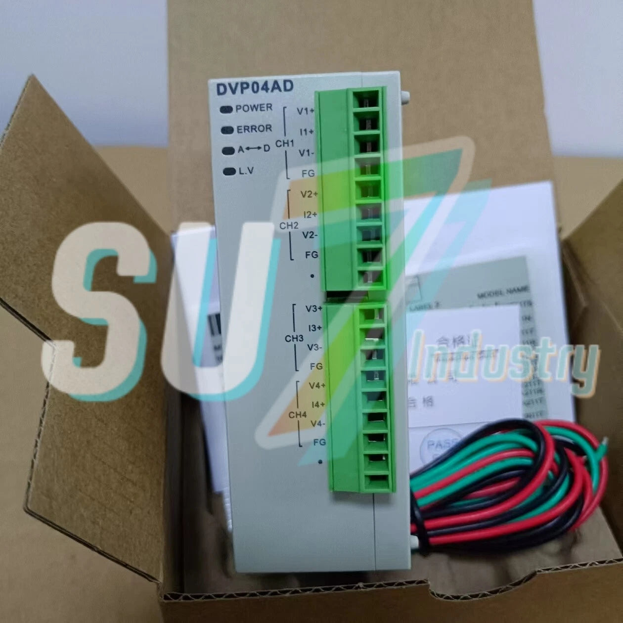 Delta DVP04AD-SL PLC Module# 1pcs    In Box