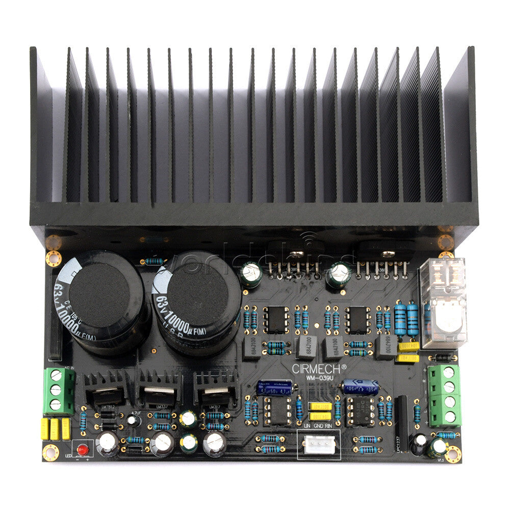 LM3886 Stereo 2.0 High Power Amplifier Module OP07 DC Servo 5534 Pre-amplifier