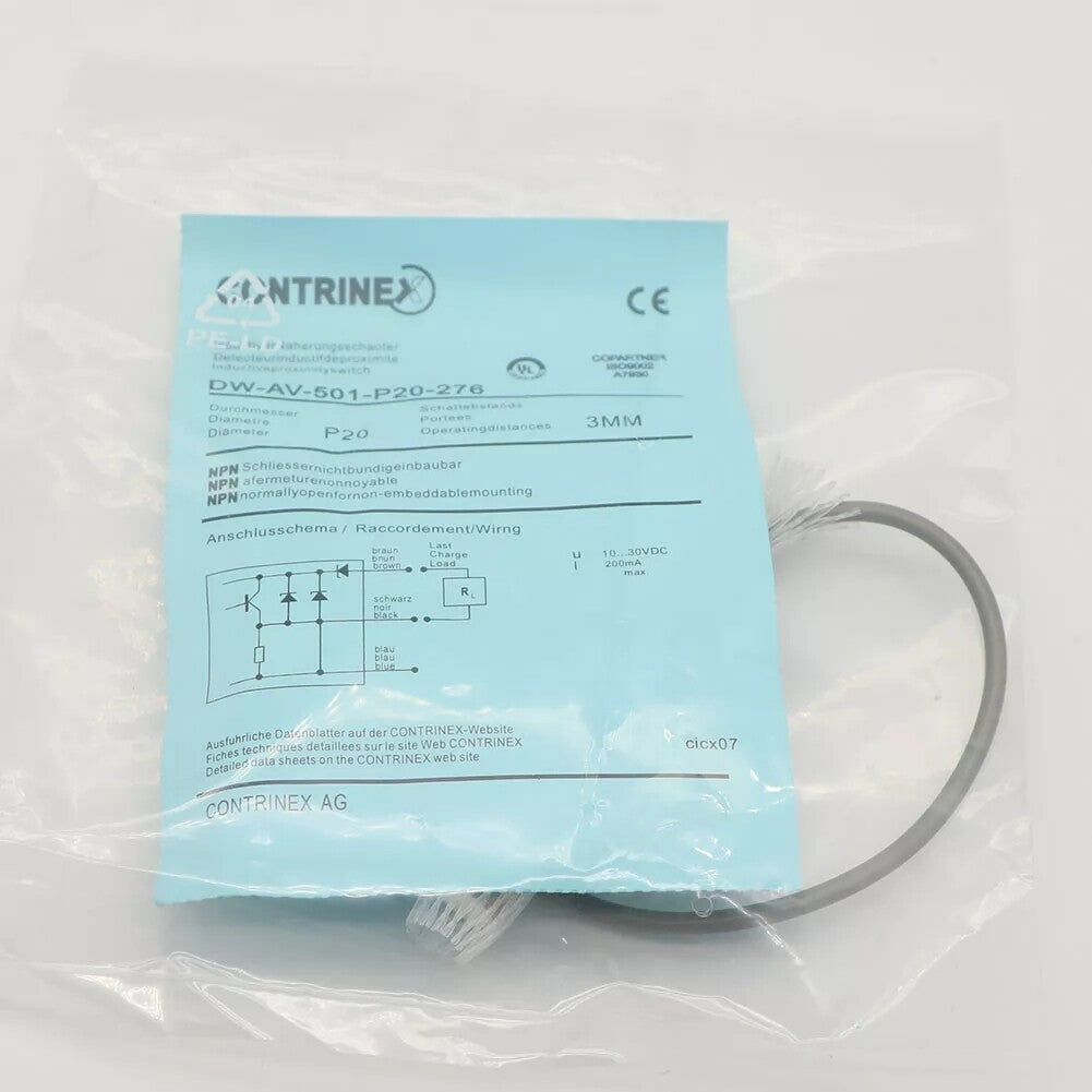 Qty:1 Replace for Continex Inductive Sensor DW-AV-501-P20-276 Proximity Switch