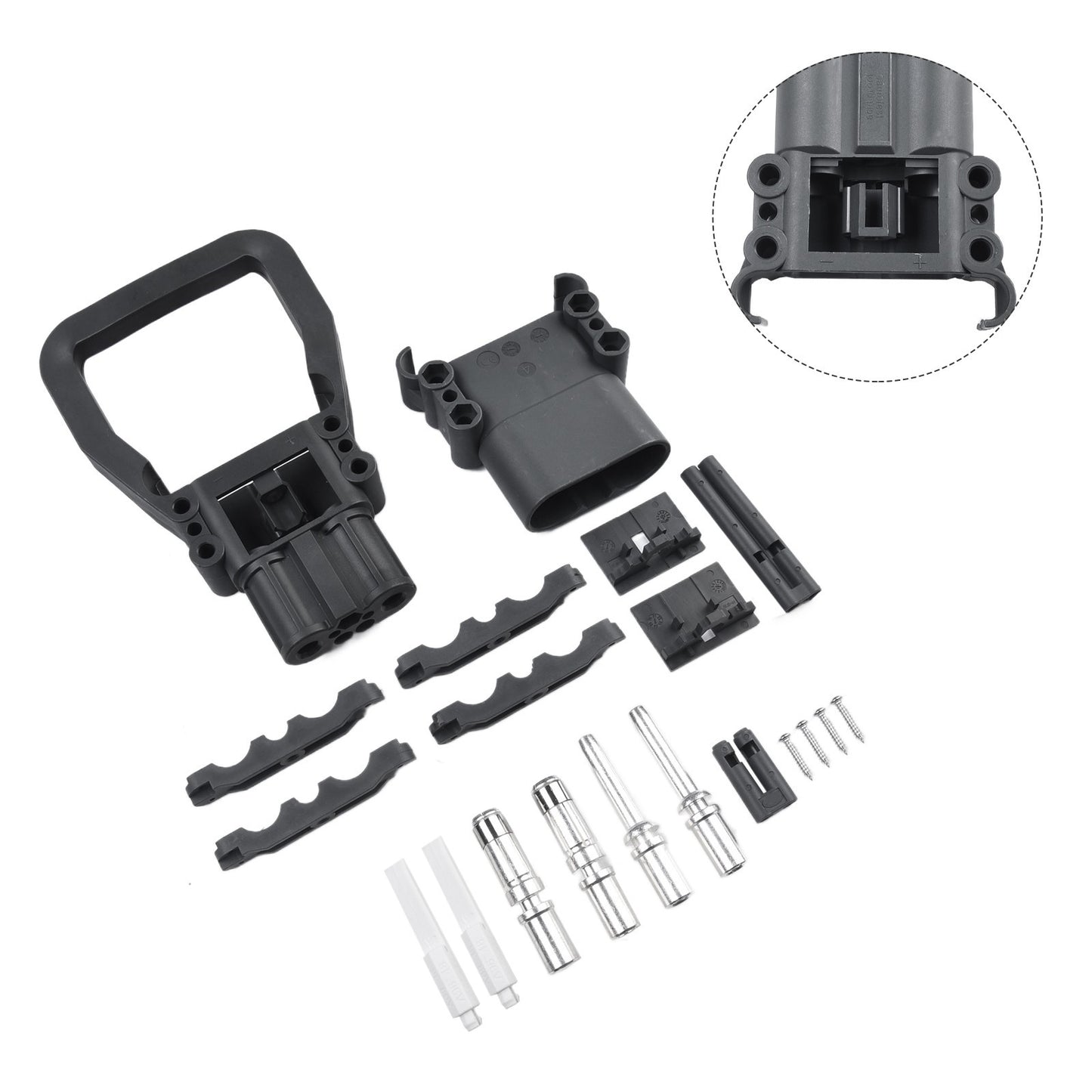 Battery Connector Forklift Connector 150V 80A/160A AC/DC Black IP23 PP