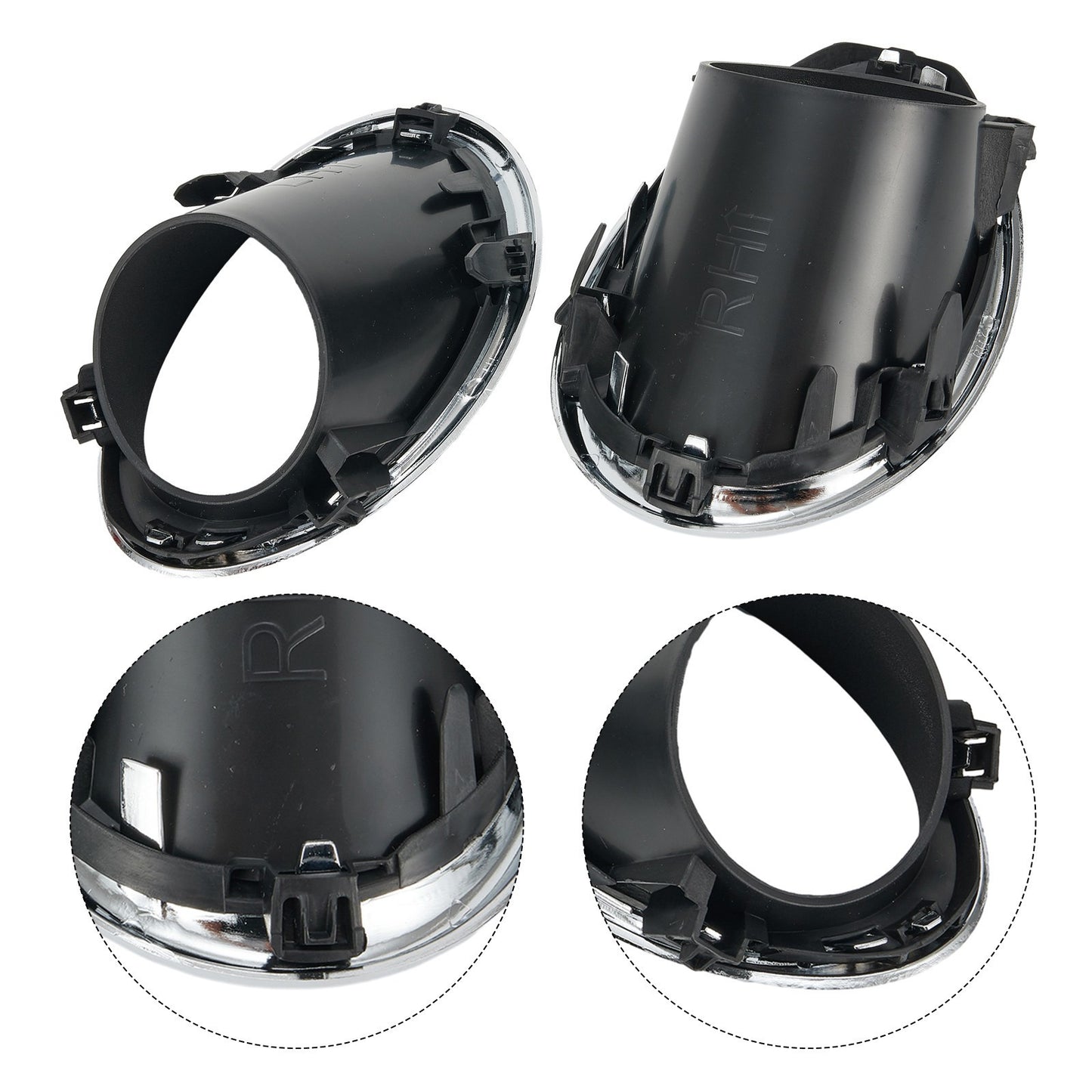 Fog Light Covers Bezel Passenger Side Right For Nissan Qashqai J11 14-17