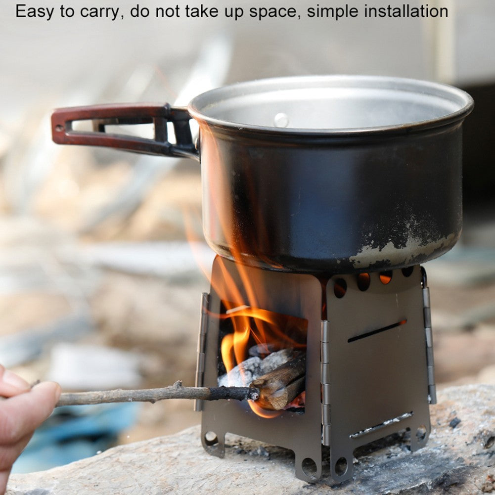 Innovative Folding Wood Stove For Sustainable And Safe Outdoor Cooking