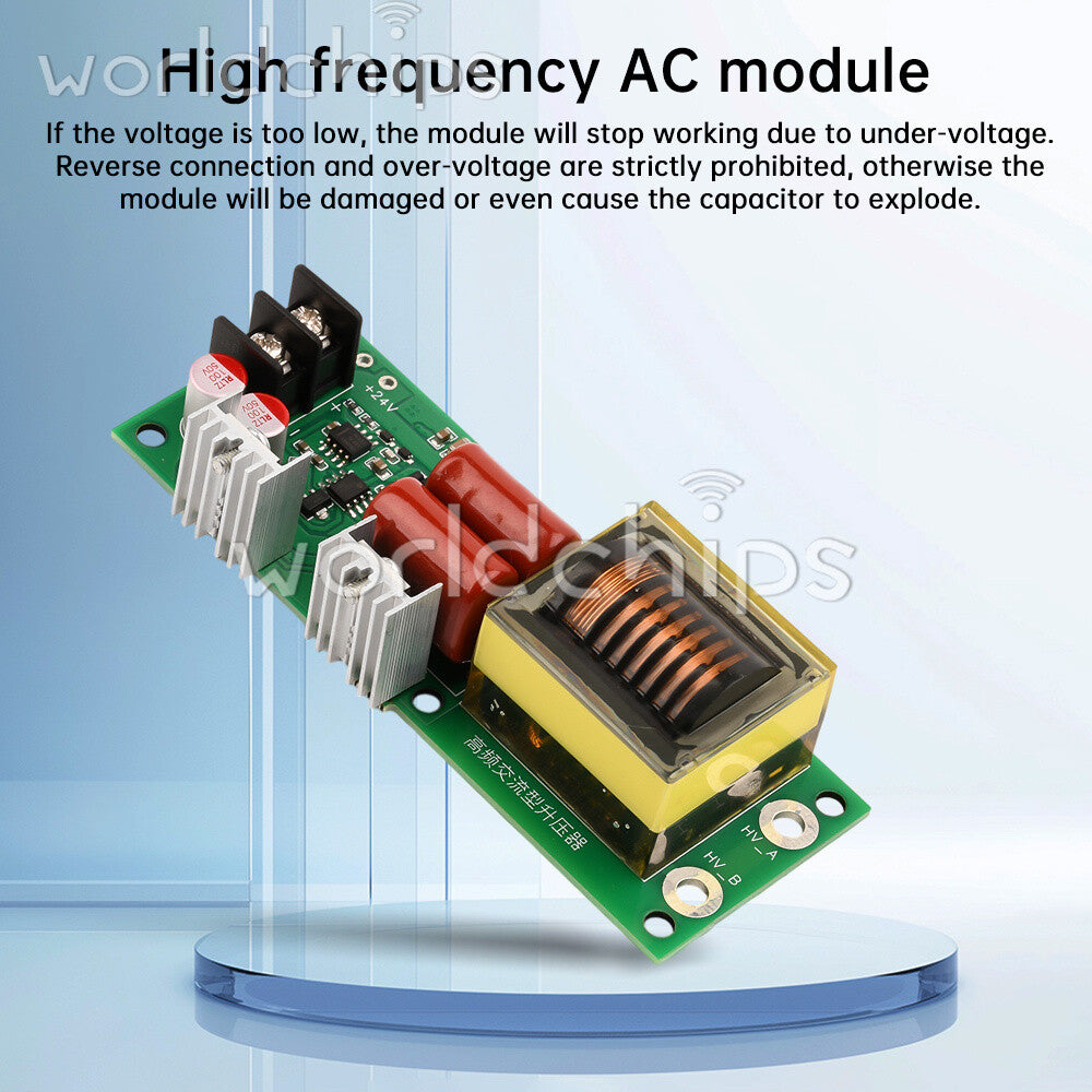 12/24V to 1/2KV High Frequency AC Boost Electronic Inverter High Voltage Module